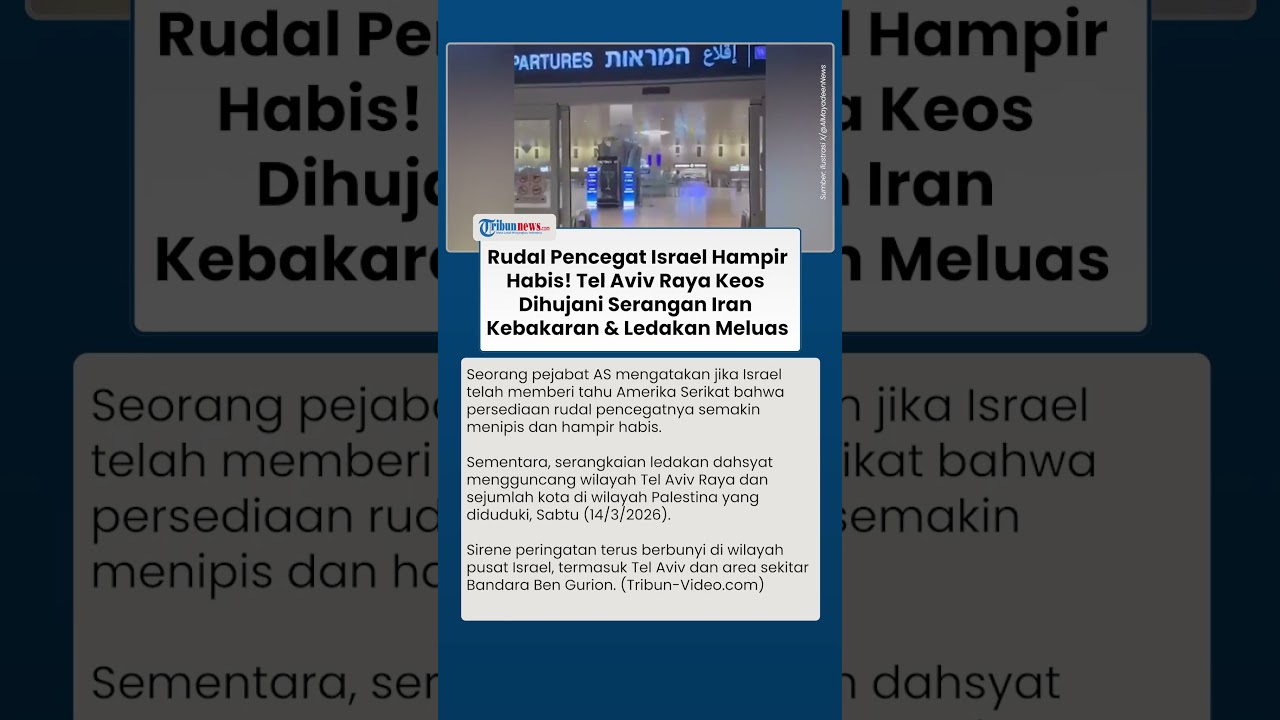 Rudal Pencegat Israel Hampir Habis! Tel Aviv Raya Keos Dihujani Serangan Iran, Kebakaran Meluas