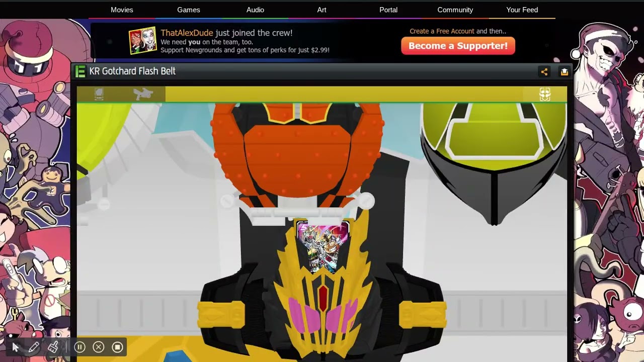 KR Gotchard Flash Belt( KAMEN  RIDER LEGEND!!!