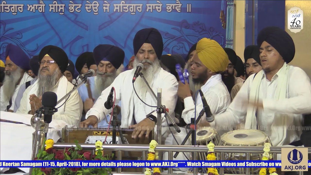 063 Amritsar April2018 SatEve Rainsabai Bhai Davinder Singh Jee Gurdaspur