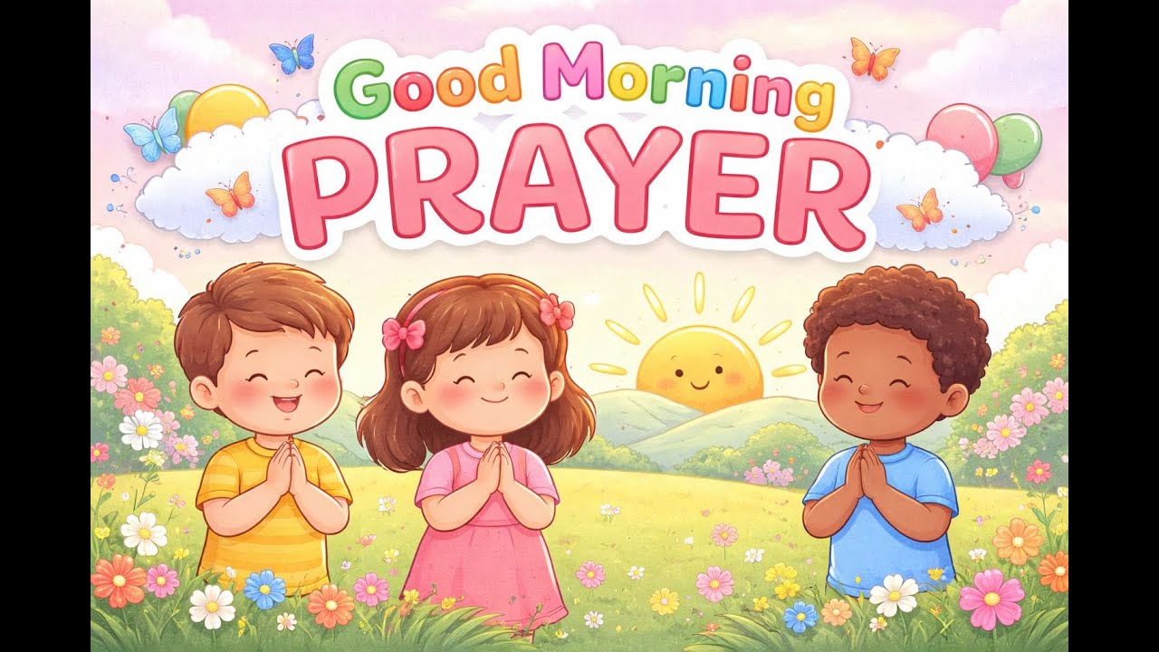 Good Morning Prayer for Kids 🌞 | Preschool & Kindergarten Morning Song @HopPopTunes