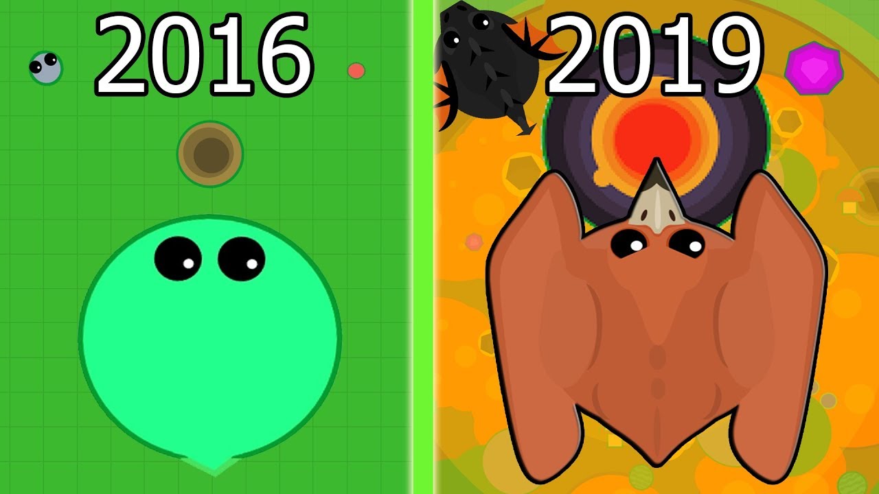 Evolution of Mope.io 2016-2019 (All Updates)