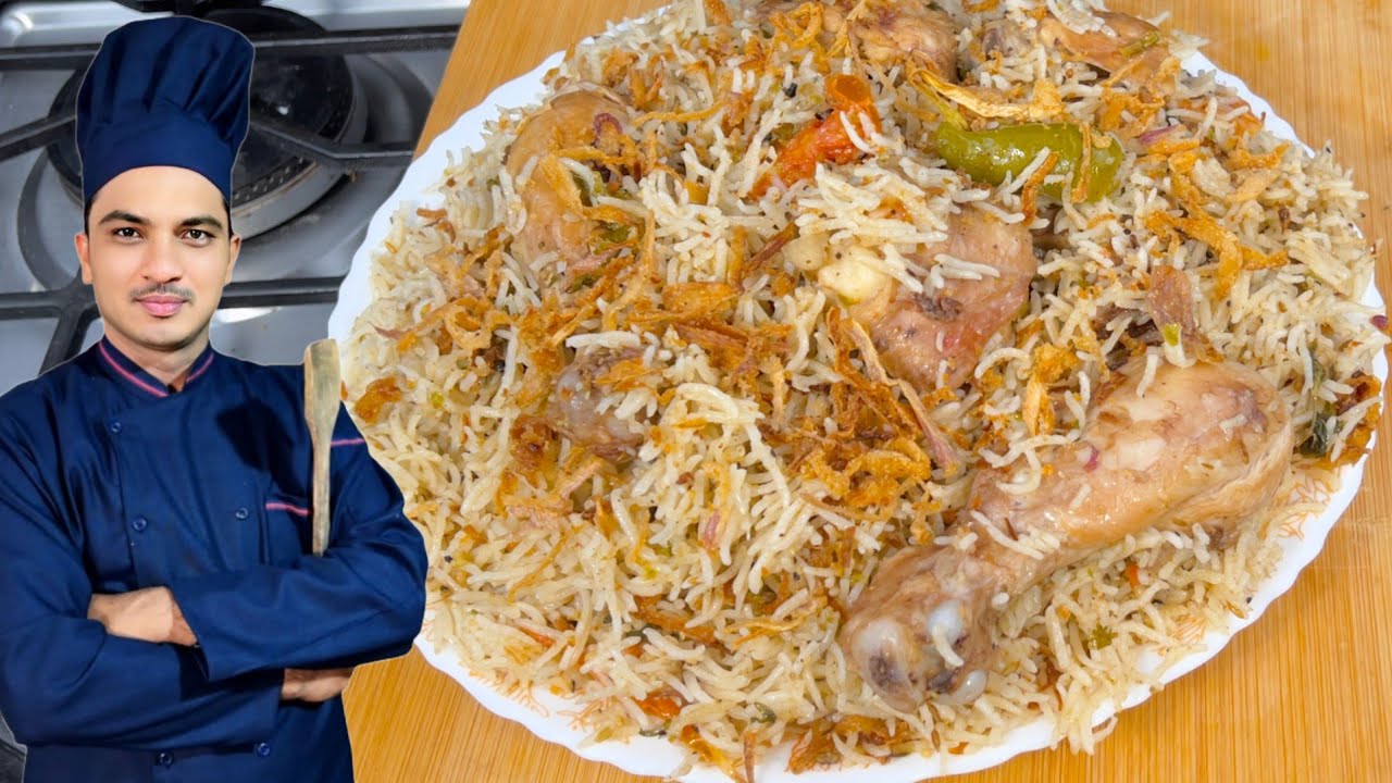White Chicken Pulao Recipe|Chef M Afzal|Quick Easy Chicken Pulao|Chef M Afzal|