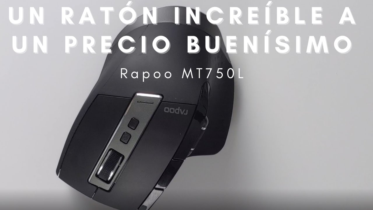 Ratón Inalámbrico Rapoo MT750L Recargable!!!, Calidad/Precio - Review en Español