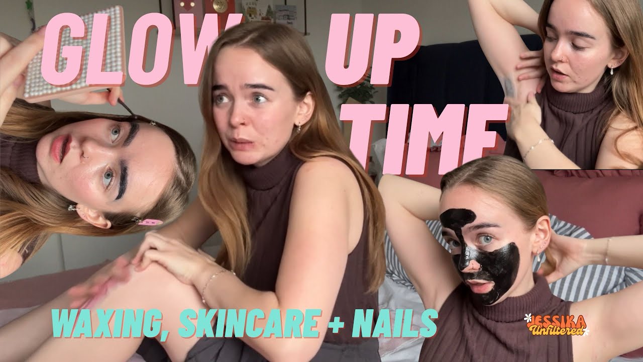 Full DIY Glow Up And Chat With Me ✨ including at home wax, brow tint, gel nails and skincare! 