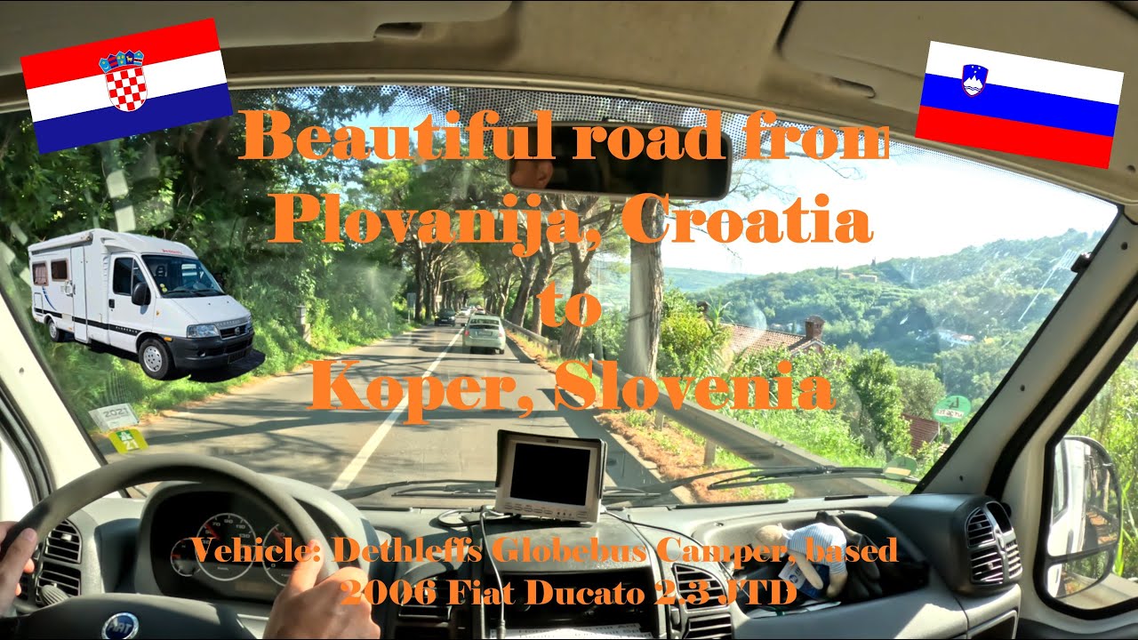 Fiat Ducato 2.3 JTD Camper - POV - From Plovanija in Croatia to Koper in Slovenia