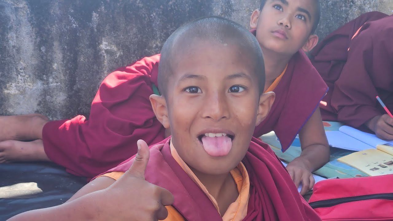 Little monks Playing and Laughing 😍😂🙈⛰️