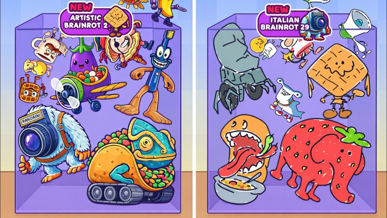 Artistic Brainrot 2 vs Italian Brainrot 29 🔥 EPIC Boss vs Boss | MAX LEVEL (New Update!)