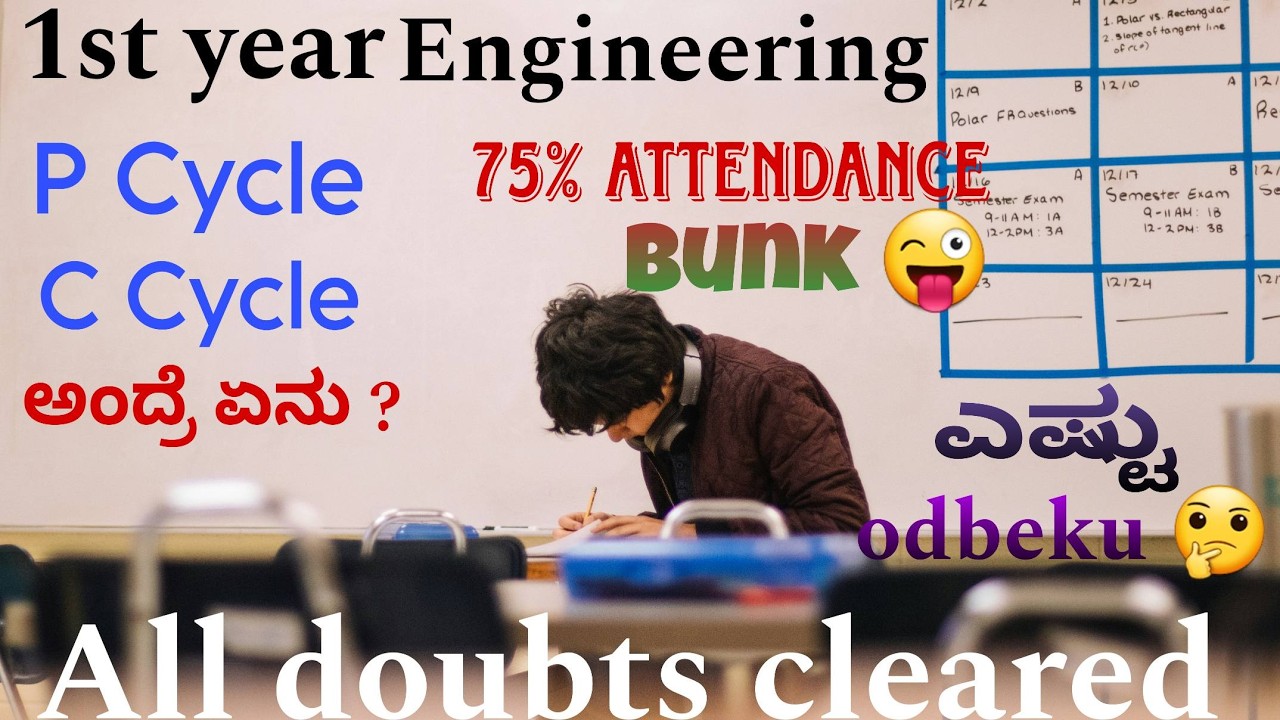 1st Year Engineering complete details in ಕನ್ನಡ