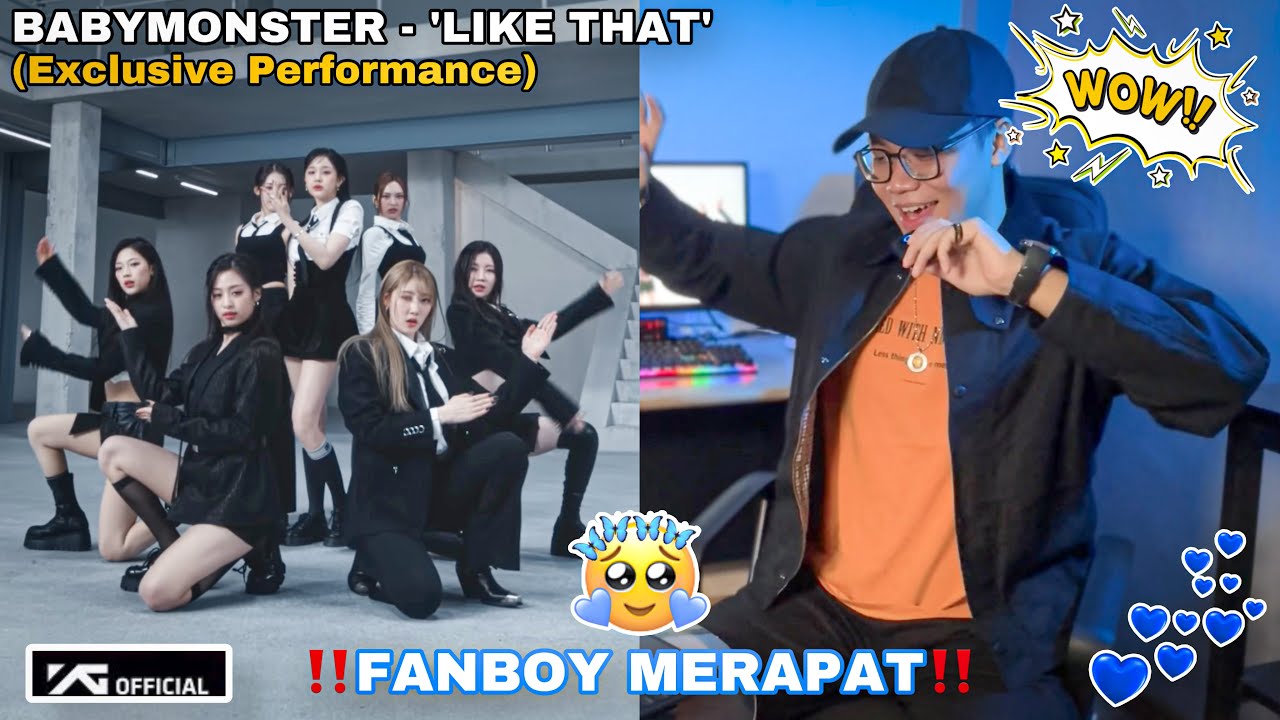LAGU PAKET KOMPLIT🤩|| BABYMONSTER - 'LIKE THAT' EXCLUSIVE PERFORMANCE VIDEO || REACTION (Indonesia)