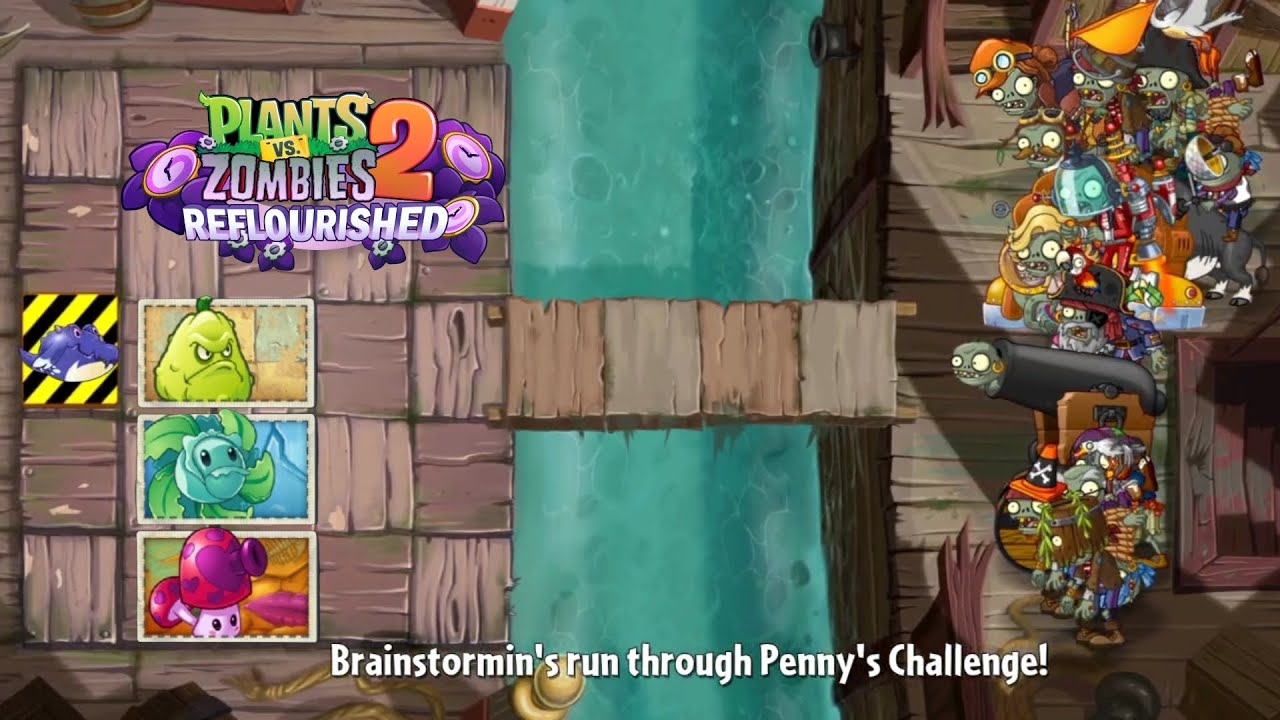 Plants VS Zombies 2 Reflourished: Penny's Challenge - One Plank Wonder