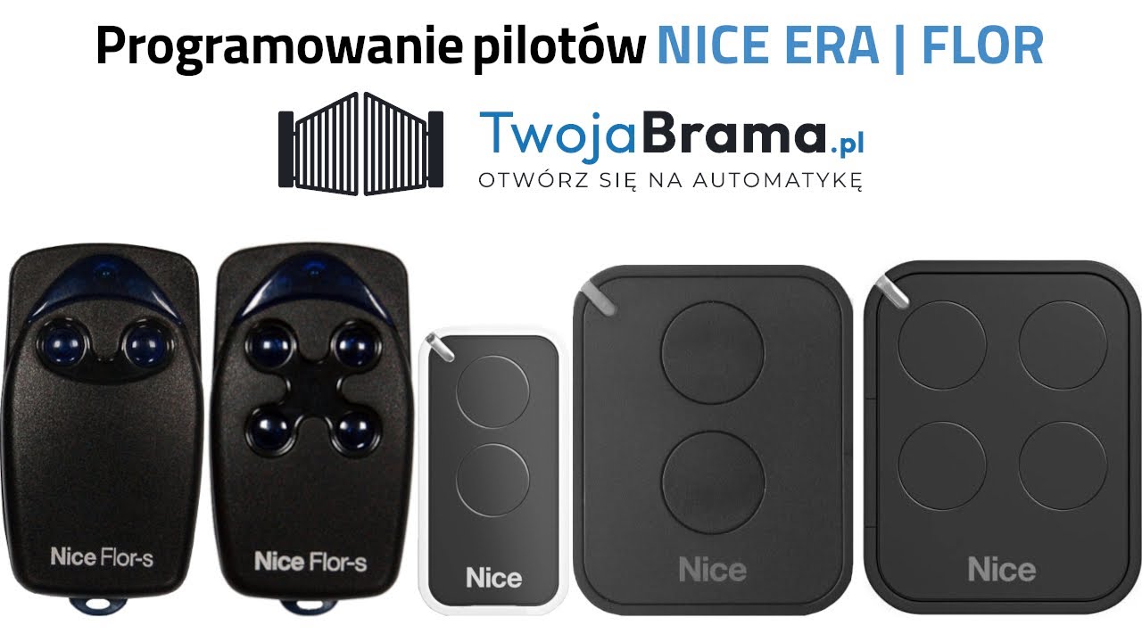 Programowanie pilotów nice era flor