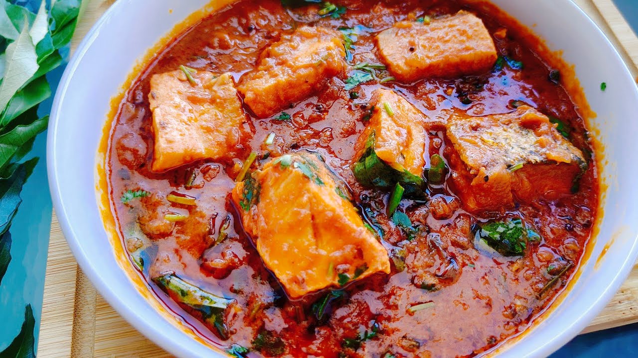 Рецепт карри из лосося | Как приготовить карри из лосося | Рыбное карри из лосося | Рыбное карри