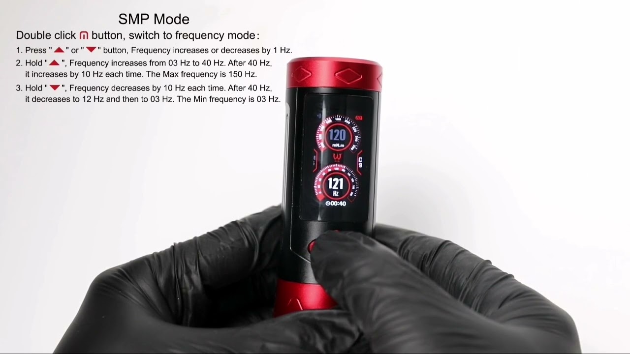 Funciones de la máquina para tatuar AVA GTR