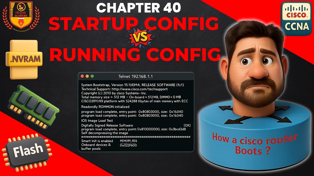 Cisco Router Booting Process Explained | Start-up Config | Running Config | CCNA 200-301