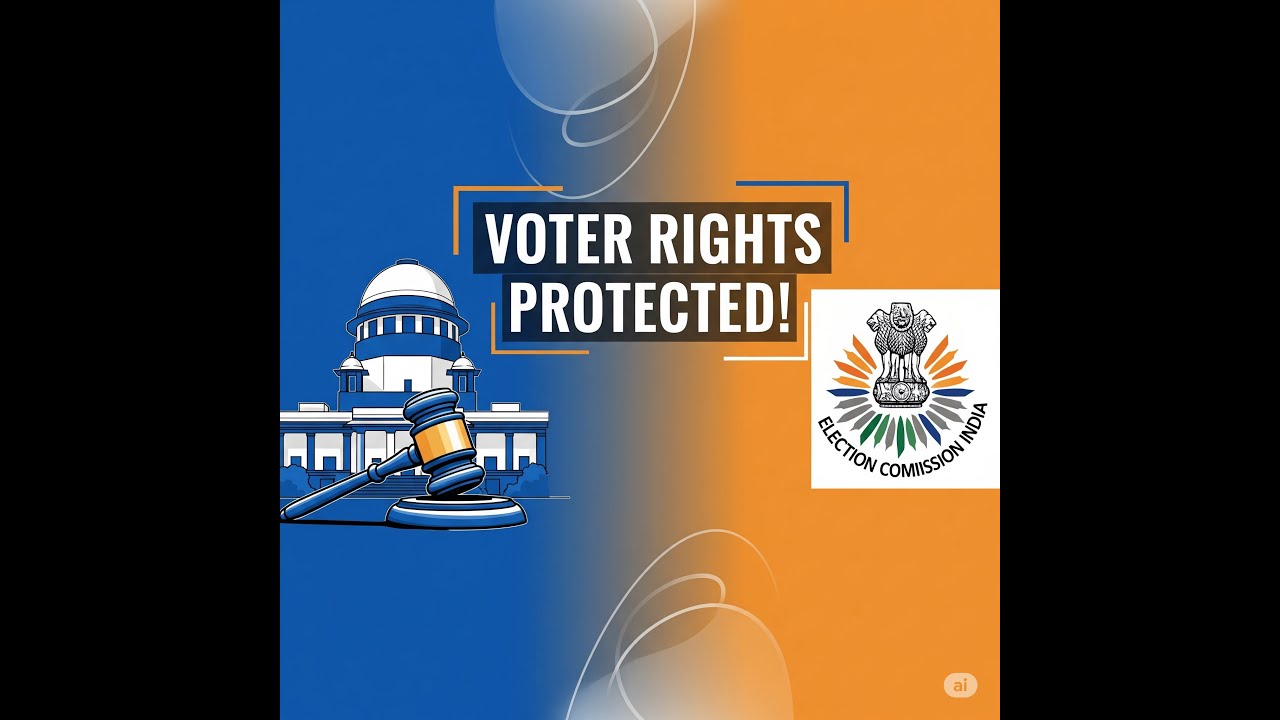 ECI Power to Conduct SIR: Voter-Friendly Procedure Essential