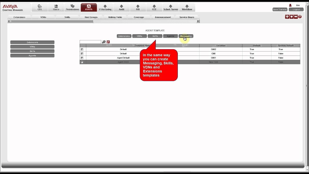 How to manage ACCCM Templates