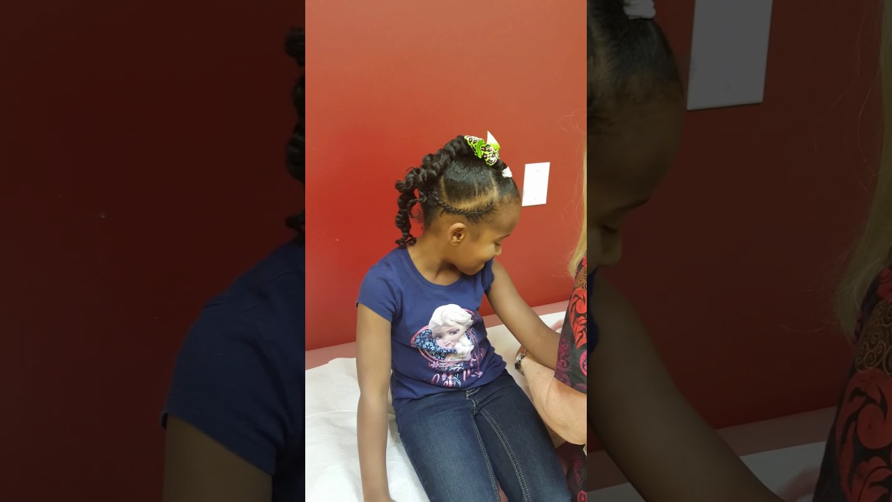 Brave 5 yr old gets shots!!