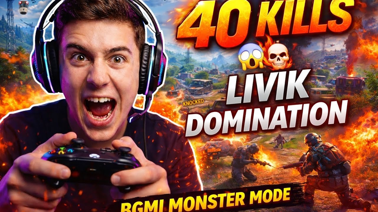 Bgmi 40 kill 😱🔫duo vs squad gameplay full rush #bgmi #gaming 