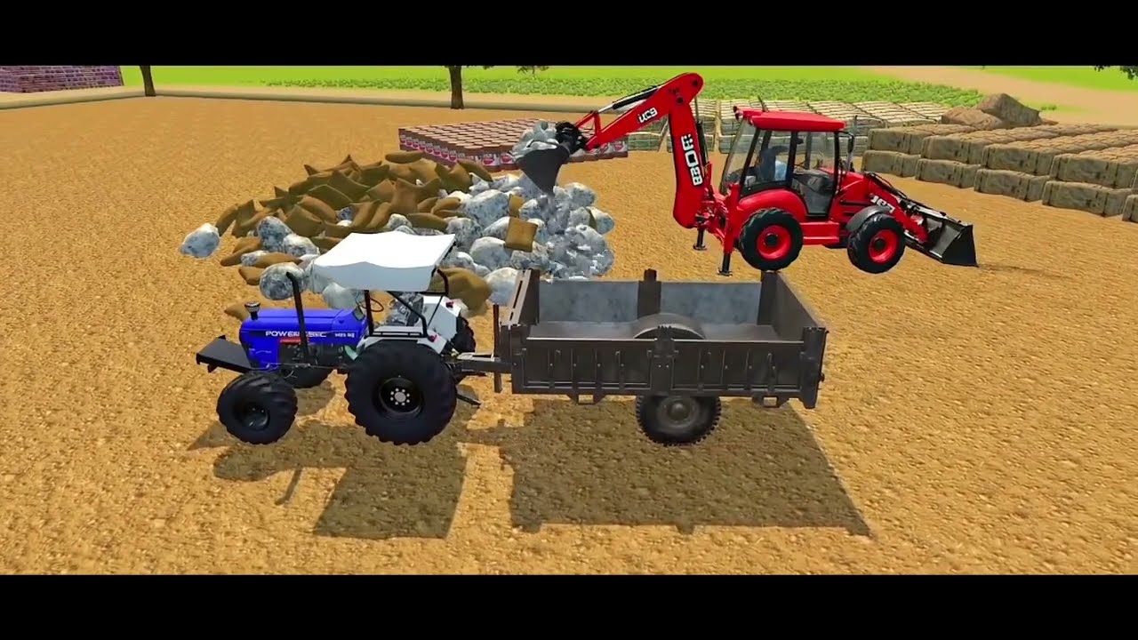 Indian vehicles loding soil in trolley . New update,😰 #viral #track #jcb #games #xcavator #thar