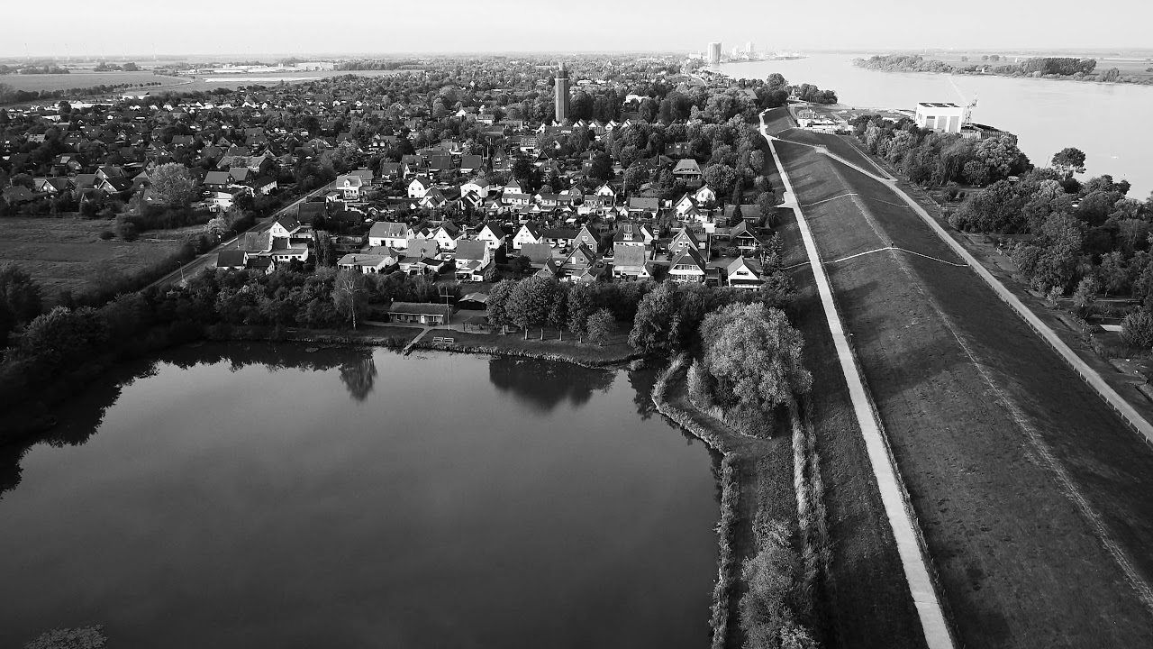 Brake Unterweser - Dji Phantom 4 Pro Black White 4K