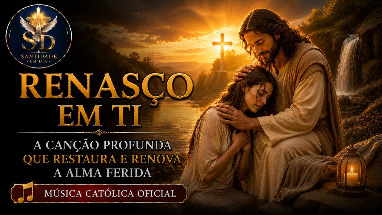 RENASÇO EM TI — Canção Católica Profunda e Emocional | #fe #cristo #catolicos