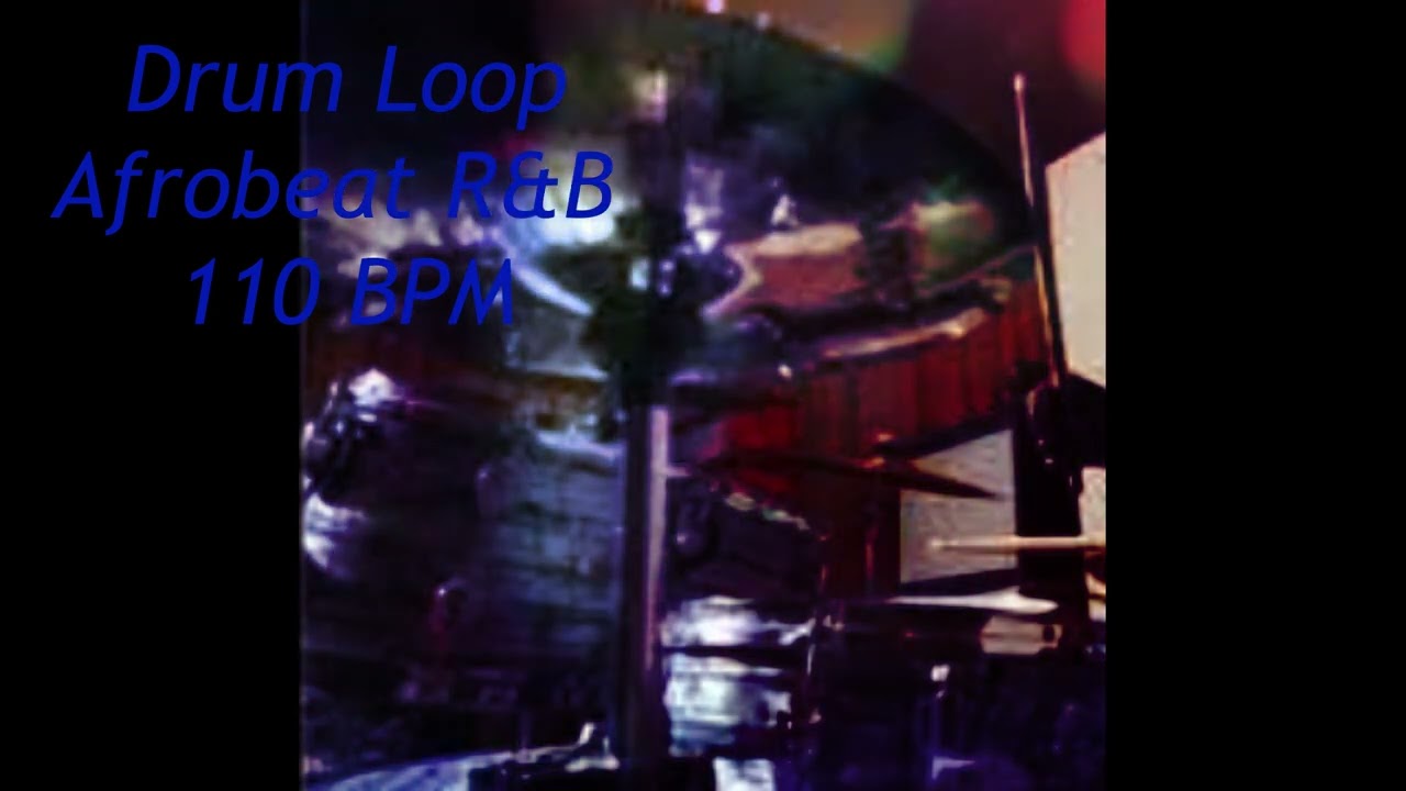 Afrobeat RnB Drum Beat 110 BPM Backing Track