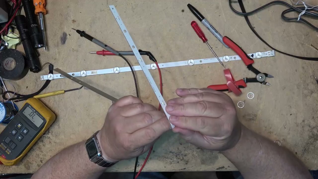 Recycle LED TV strips and make them run on 12V