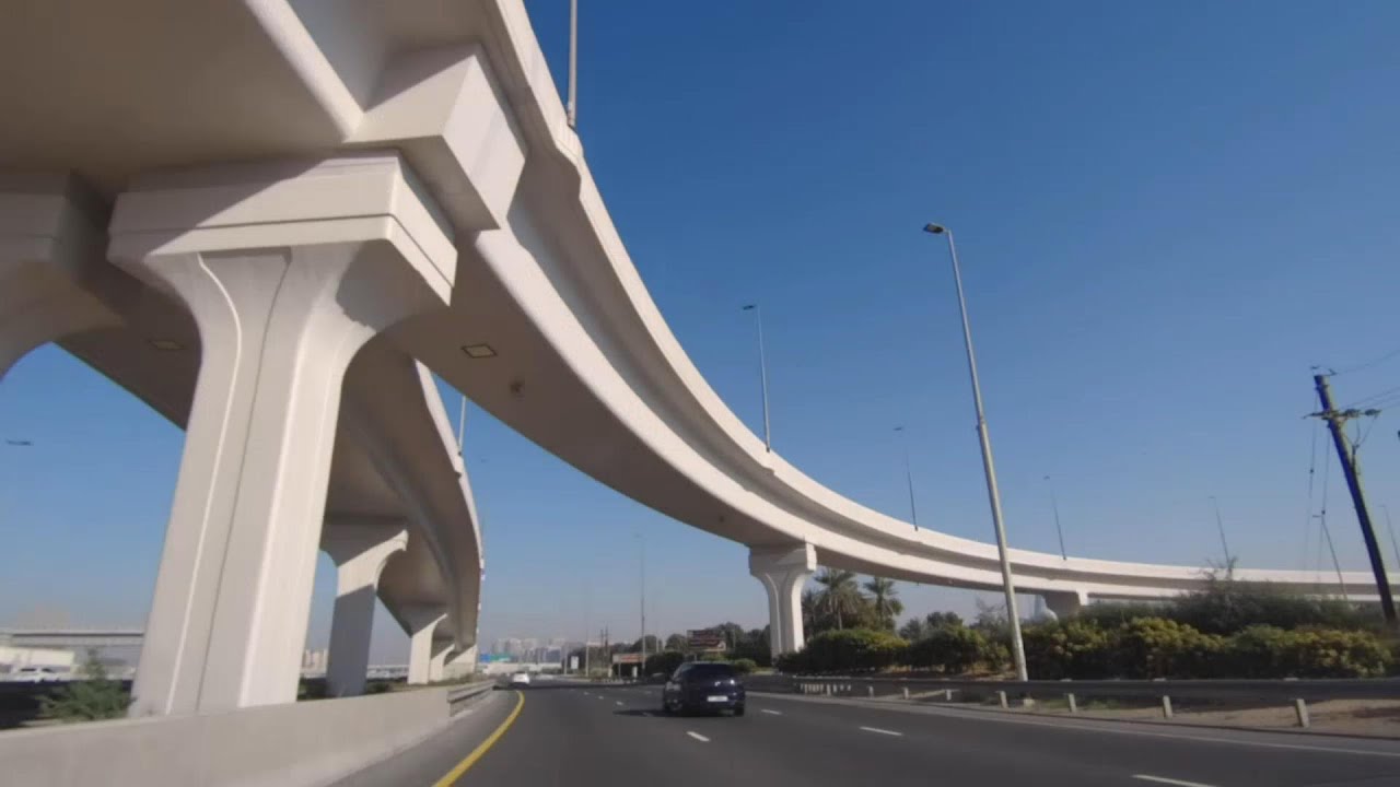 Street and city view from the front window while driving back and forth recorded with SJCAM 10 PRO