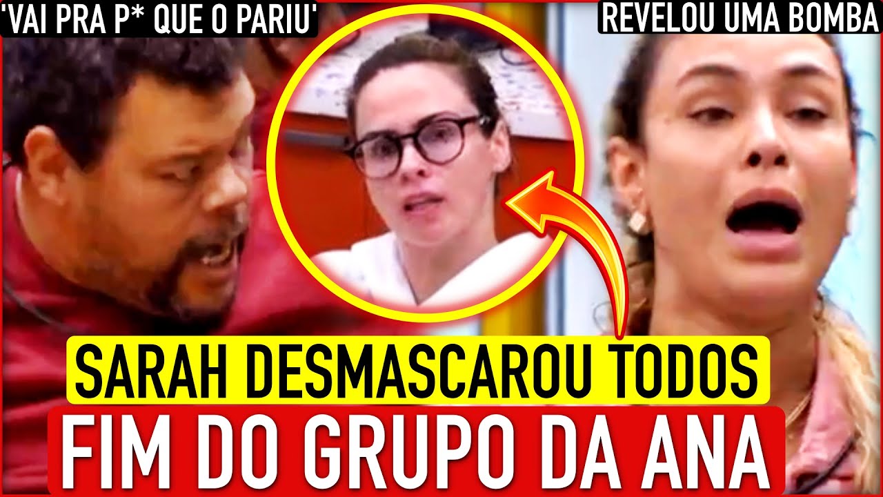 🚨💥TRETA E GRITARIA! SARAH REVELA 'BOMBA', DESMASCARA GRUPÃO e BABU FICA DESOLADO; SOL SURTA E GRITA!