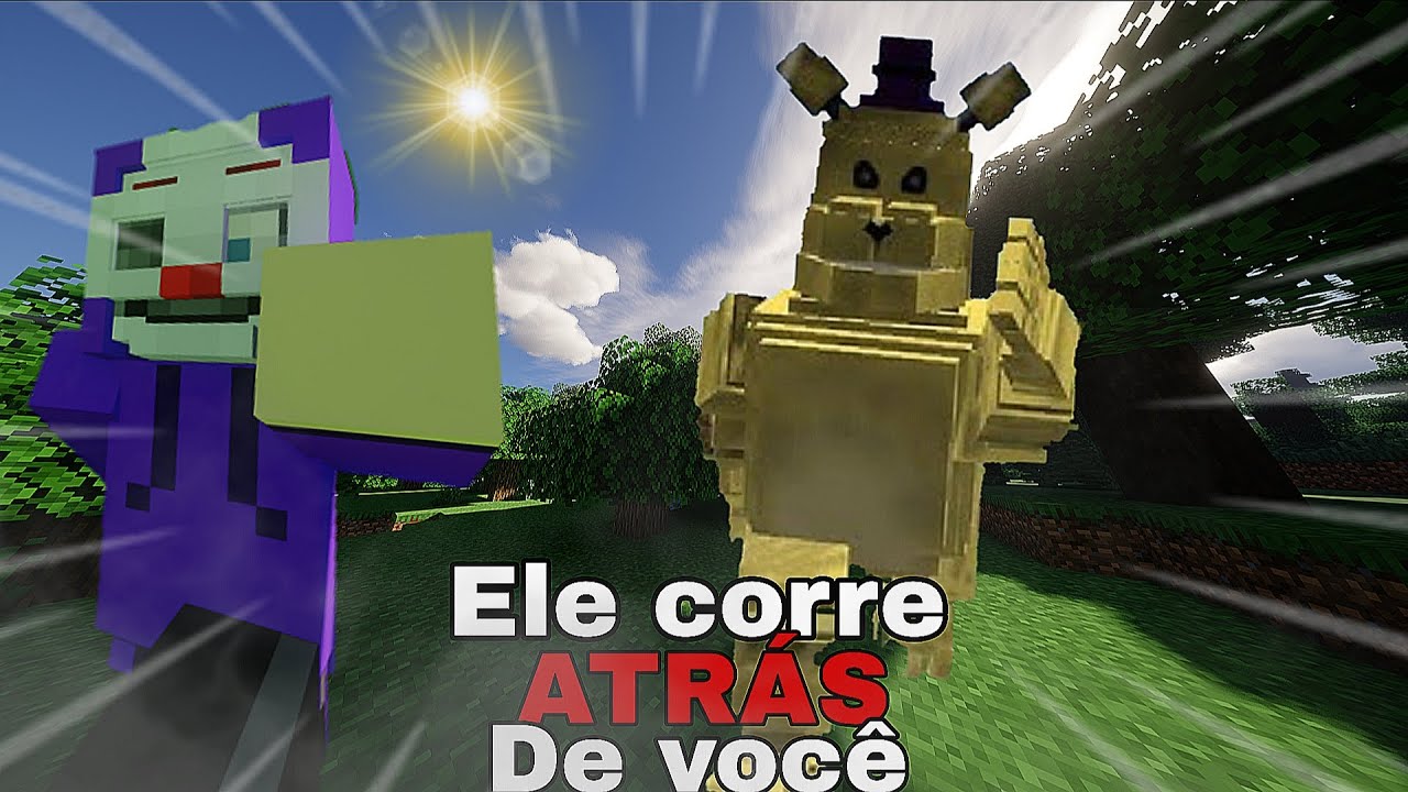 Nesse mod eu tentei fugir do fredbear!! (Minecraft)