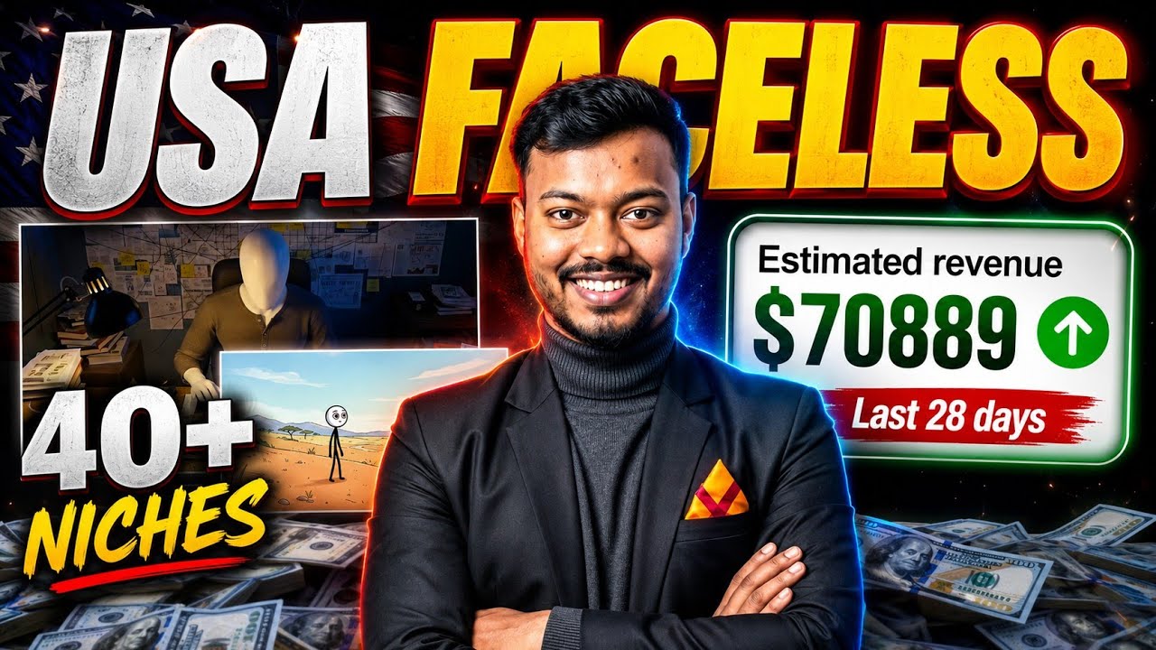 🔥40+ High RPM AI Faceless Niches | How to Start a USA Based channel? | USA Based channel Ideas 📈