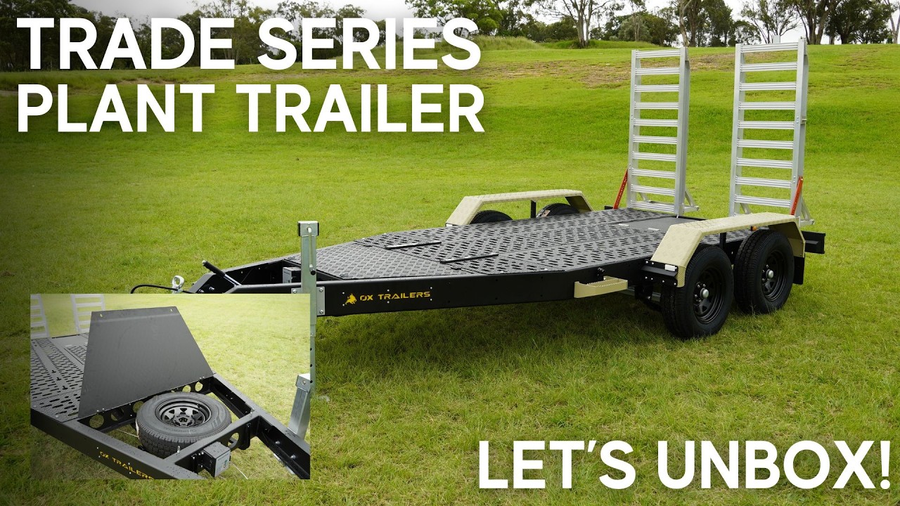 A Trade Series Plant Trailer with a Full Deck and Rear Chains Box | Let's unbox!