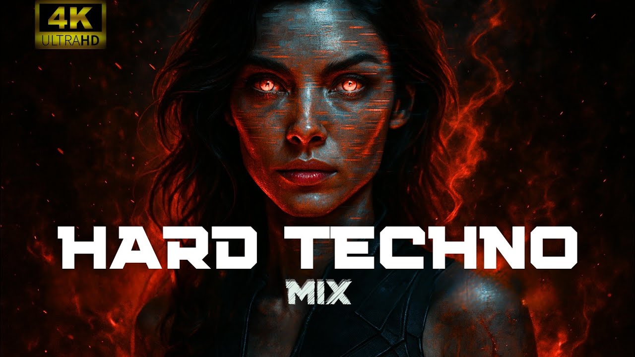 HARD TECHNO MIX | 4K Psy Visuals | Dark Industrial Rave 