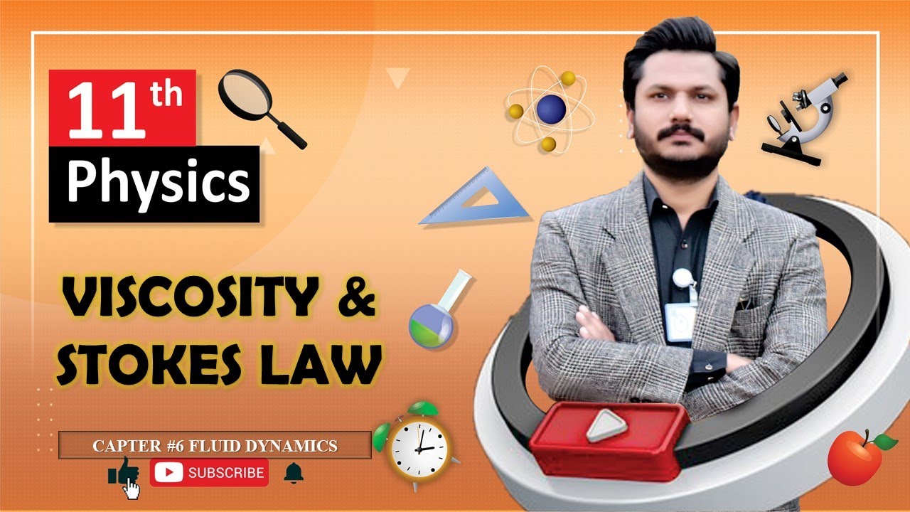 VISCOUS DRAG AND STOKES LAW  in Urdu HD, FSC Physics Part 1TOPIC 6.1