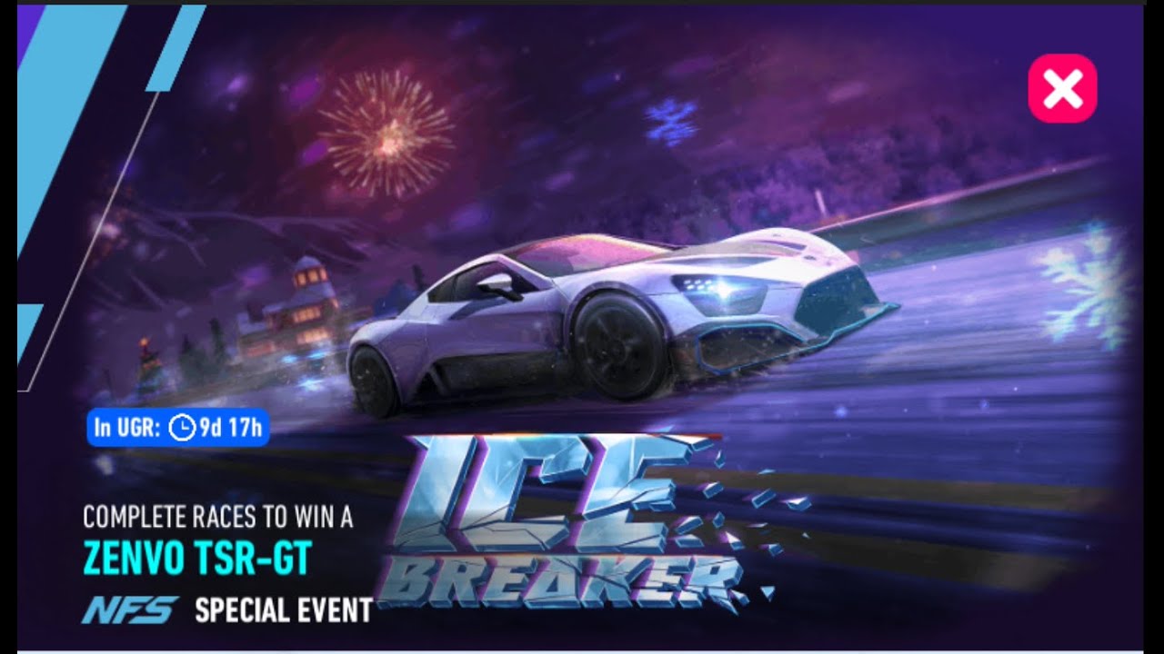 NFS No Limits | Zenvo TSR-GT Ice Breaker | Special Event | NFSNL | 120 Gold Spent | Day 6 Countdown