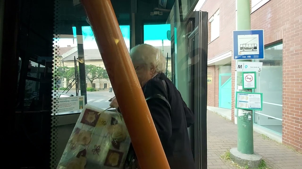 Utazás egy Skoda 15Tr típusú Felújított   trolibusszal Szegeden a 8as vonalon (T-619)