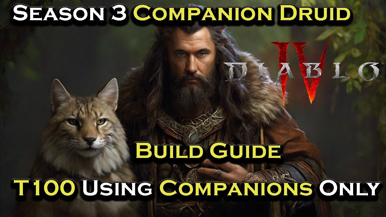 Season 3 Zoo Druid Companion Build Guide. Clear T100 Using Only Companion Damage.