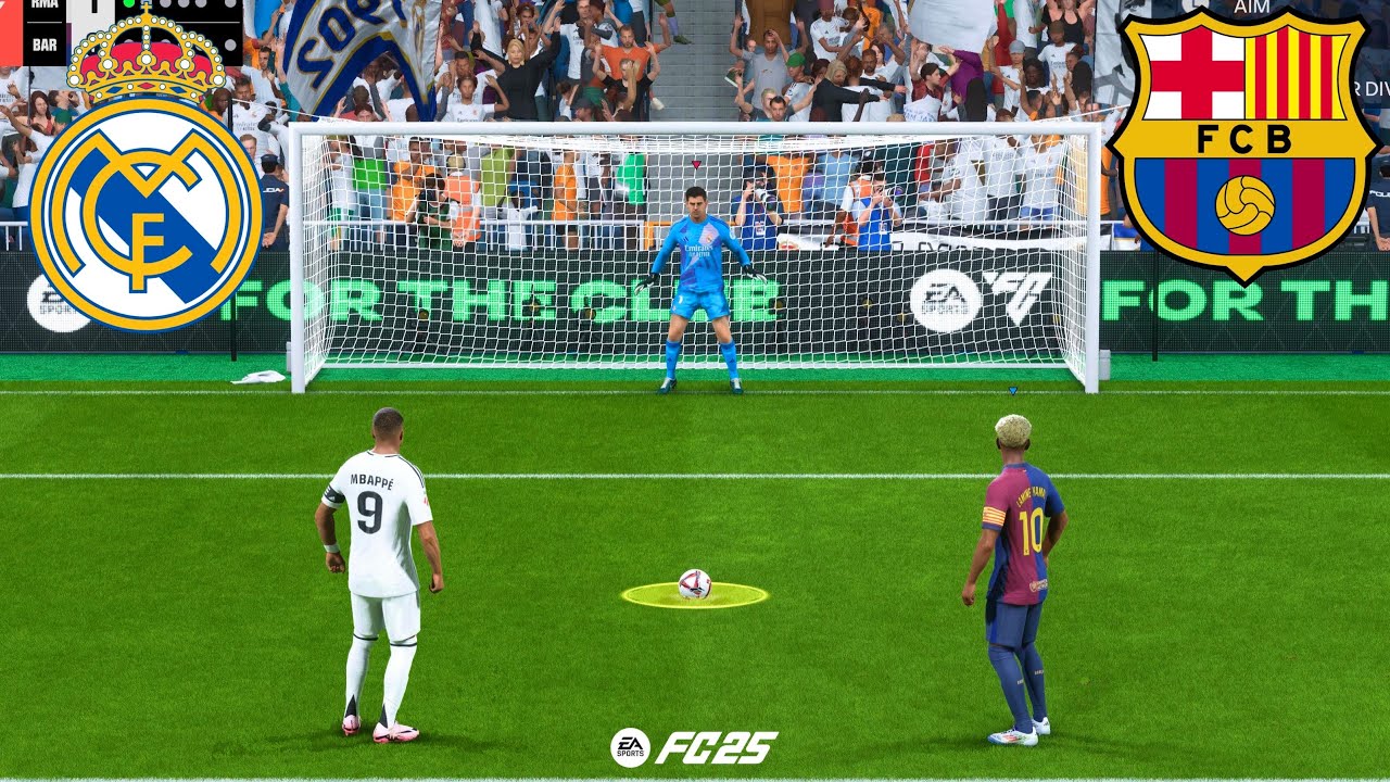 FC Barcelona vs Real Madrid | El Clasico 25/26 | Yamal vs Mbappe | FC 25 Penalty Shootout - PS5