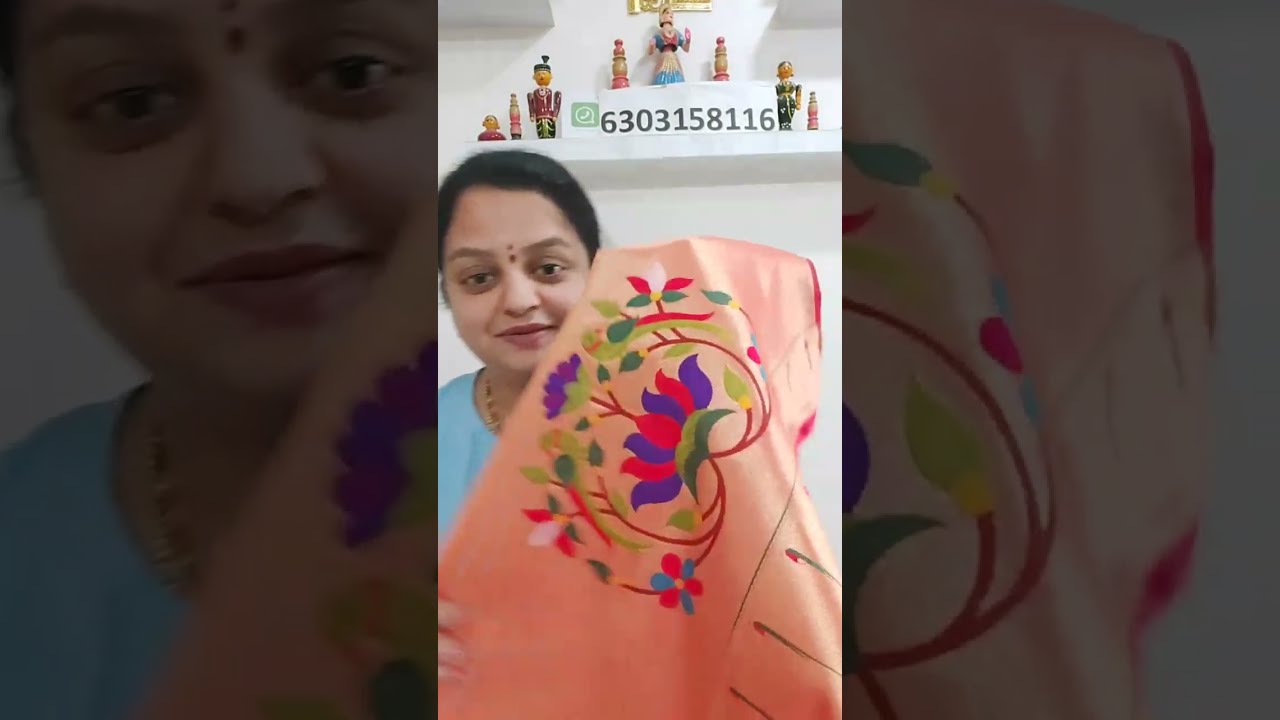 Latest Sarees collection and phithani blouses Whats App on 6303158116