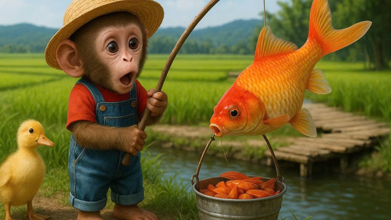 Monkey Baby Bon Bon, rescuing the rabbits from a devastating Nana Monkey Life Macaquinho