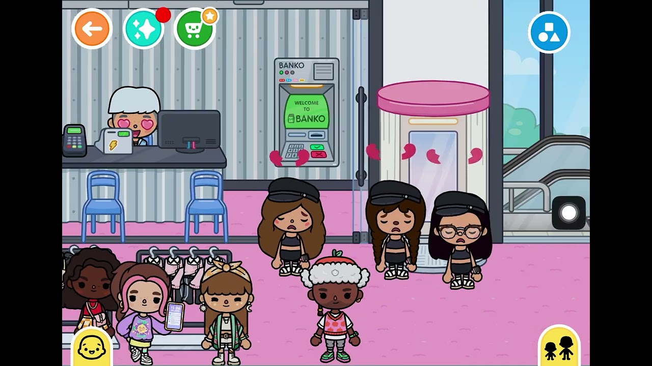 Going shopping with my friends 