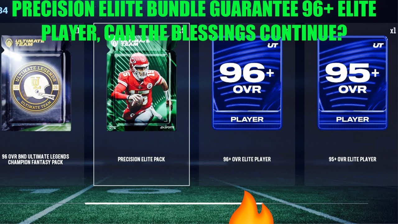 PRECISION ELIITE BUNDLE GUARANTEE 96+ ELITE PLAYER, CAN THE BLESSINGS CONTINUE, Madden 26 