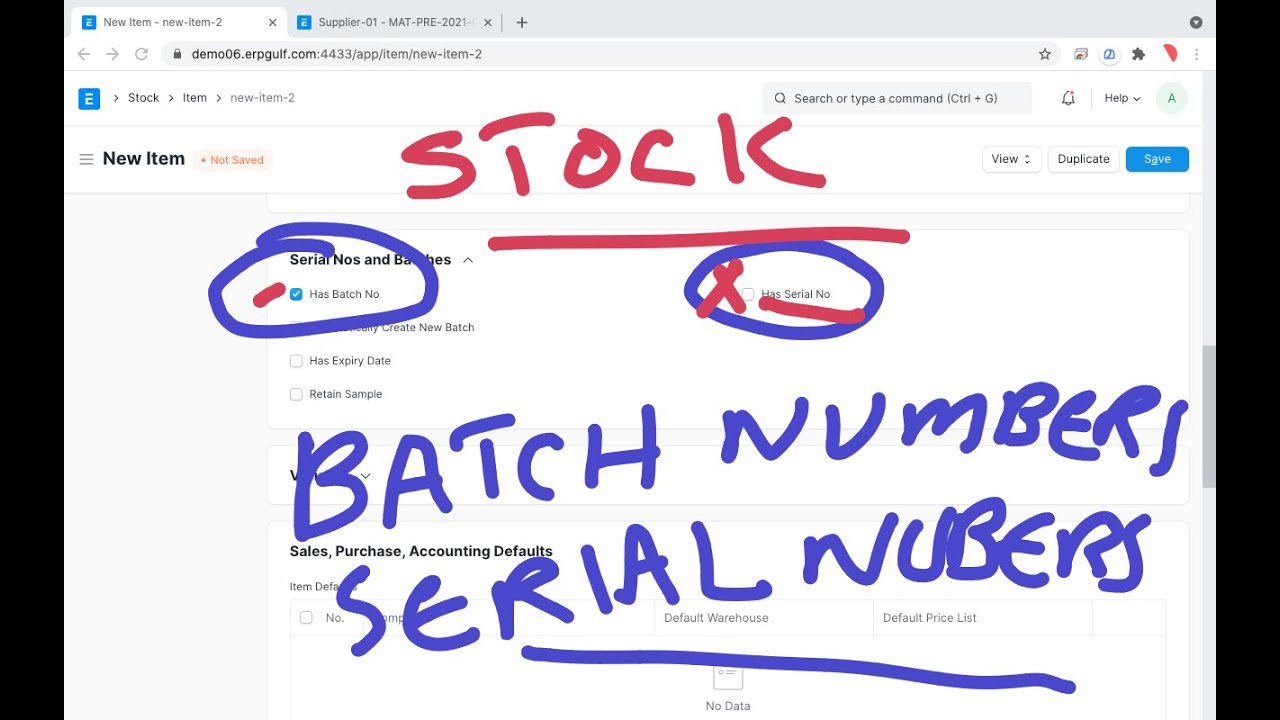 Ch-07 ERPNext — Партии, серийные номера, запасы — Обучение для бухгалтеров и владельцев бизнеса —...
