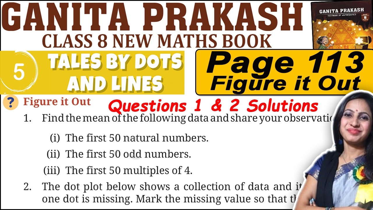 Class 8 Maths Ganita Prakash Part 2 | Chapter 5 Tales by dots and lines | Page 113 Ques 1 & 2