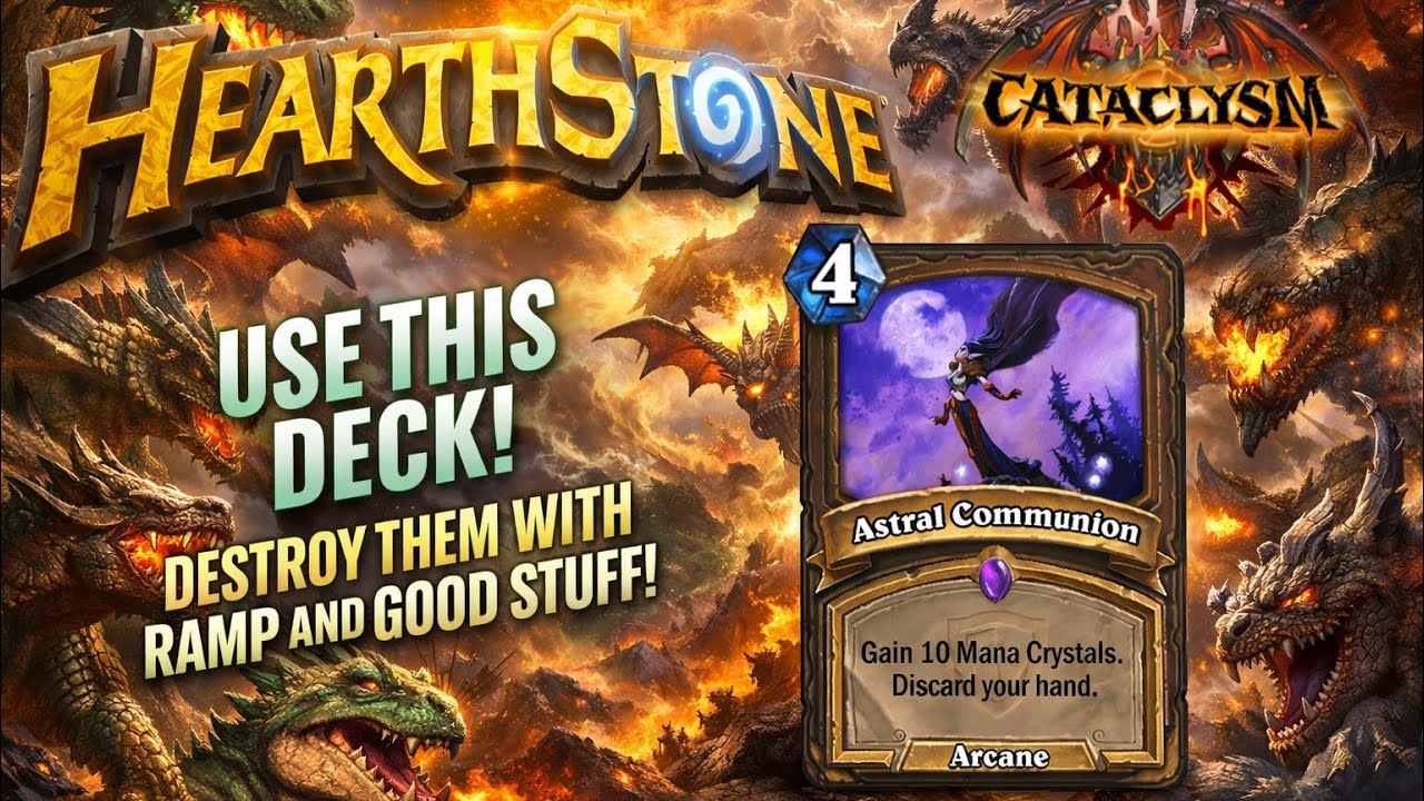 Astral Communion Druid is a Powerhouse! | Wild Hearthstone | Cataclysm