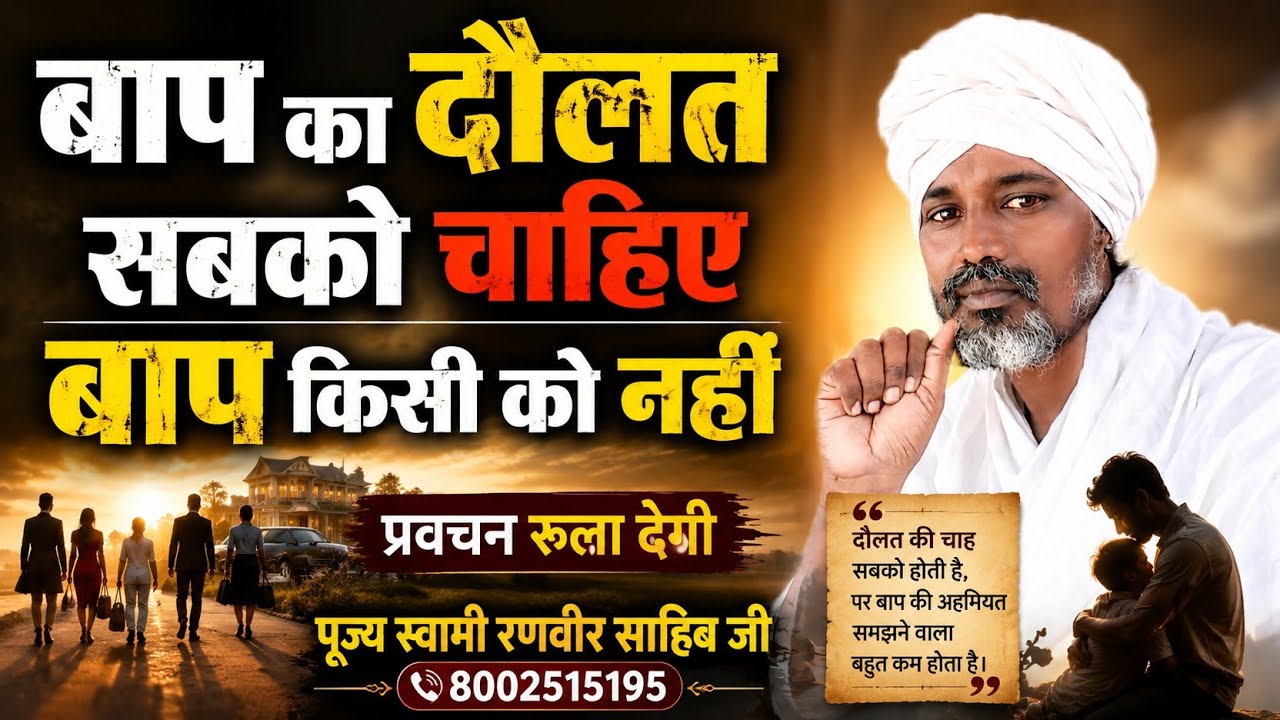 बाप का दौलत सबको चाहिए बाप किसी को नहीं swami ranveer 