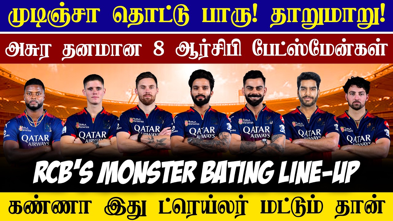🔴LIVE : IPL 2026 RCB Batting Unit Update🤩| Best Batting Line-up In 2026 IPL😱| CRICTIME |