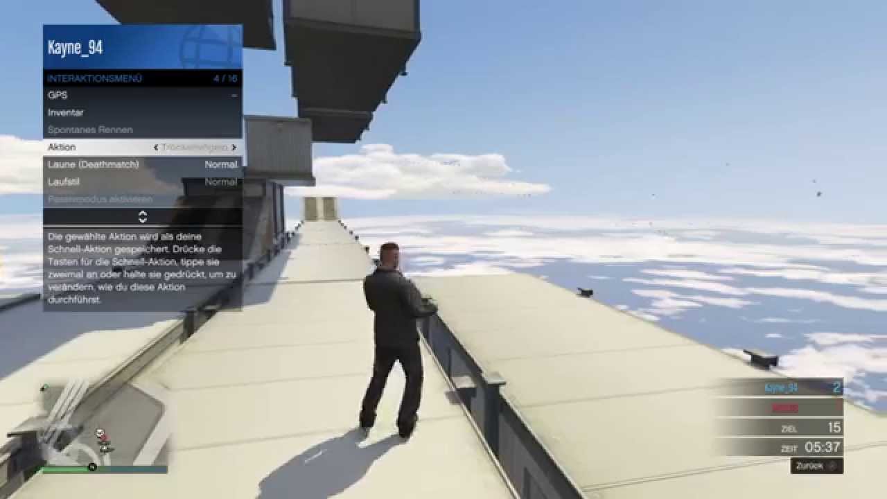 GTA 5 Online - Fight over Clouds - Funny Sky Deathmatch - PS3 / PS4