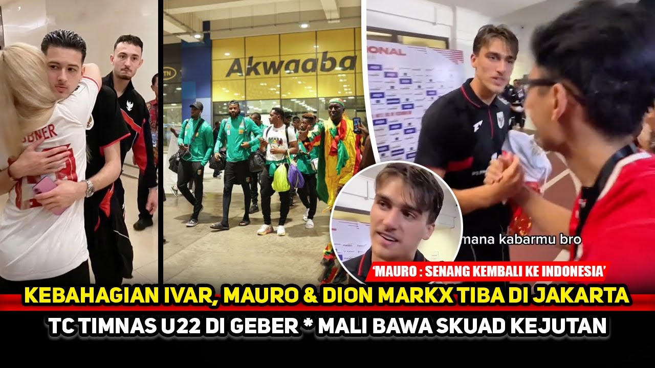 TIBA DENGAN SENYUMAN! Ivar pimpin rombongan Pemain Abroad, TC Timnas U22 digeber~Mali bawa kejutan