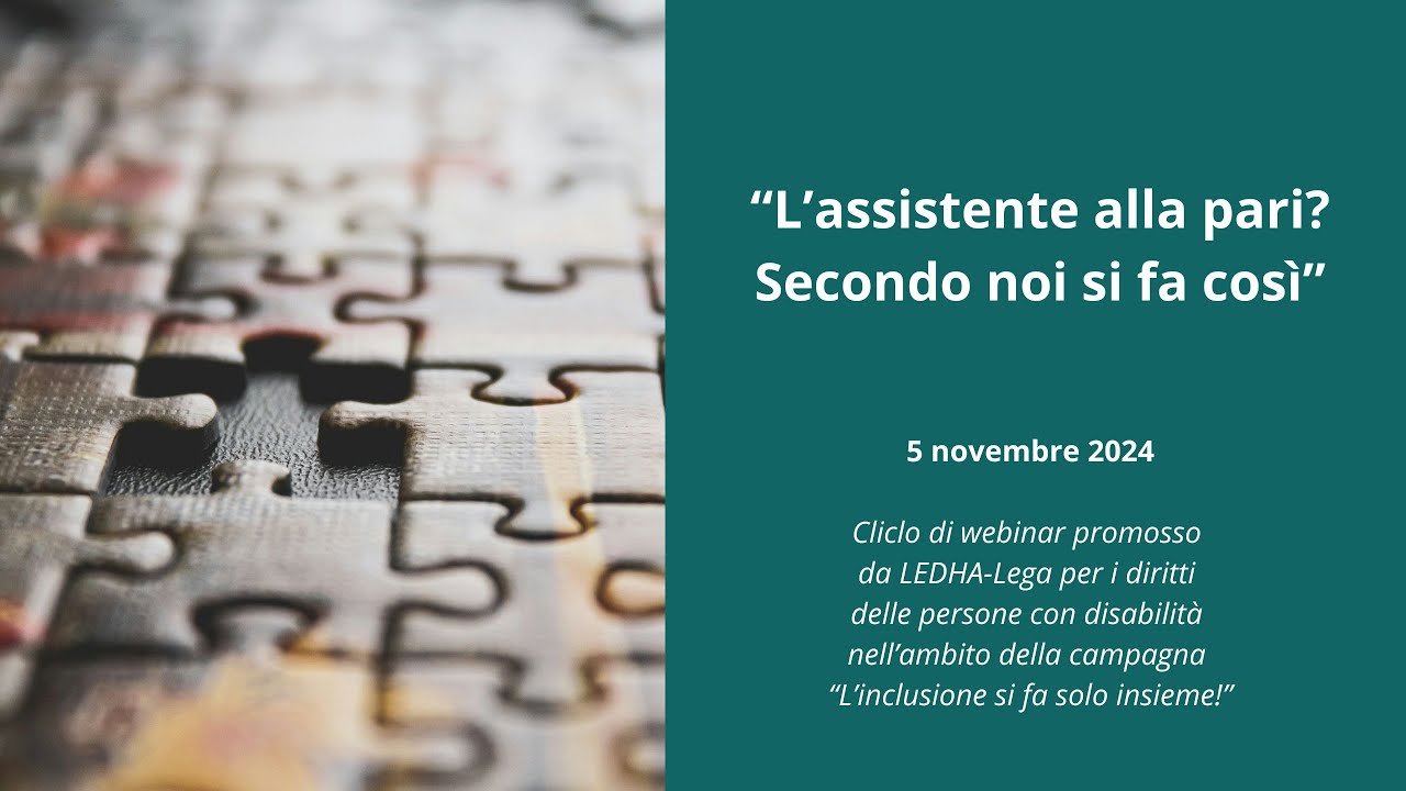 Il consulente alla pari? Secondo noi si fa così